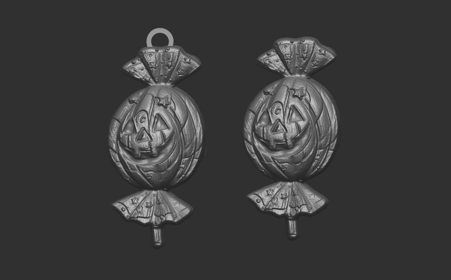 hallowen candy decoration  3D print model_9