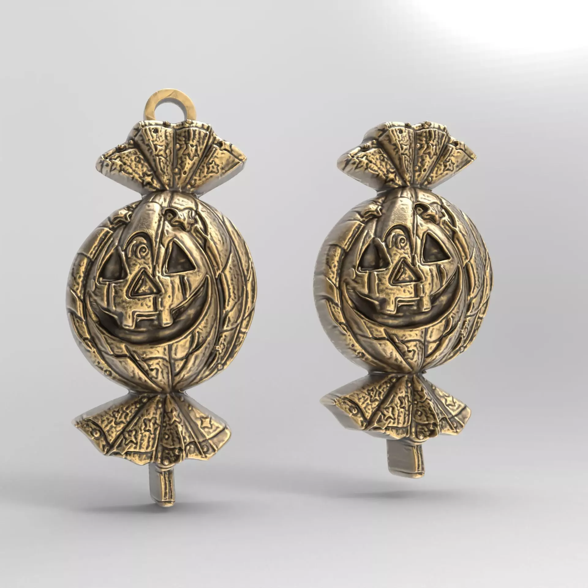 hallowen candy decoration  3D print model_0