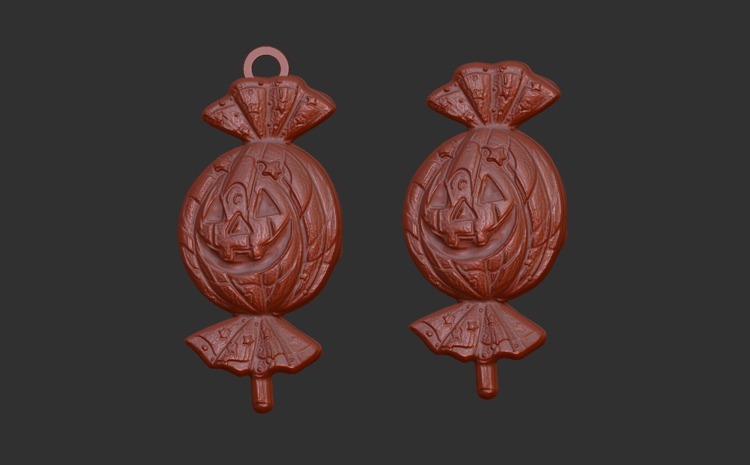 hallowen candy decoration  3D print model_7