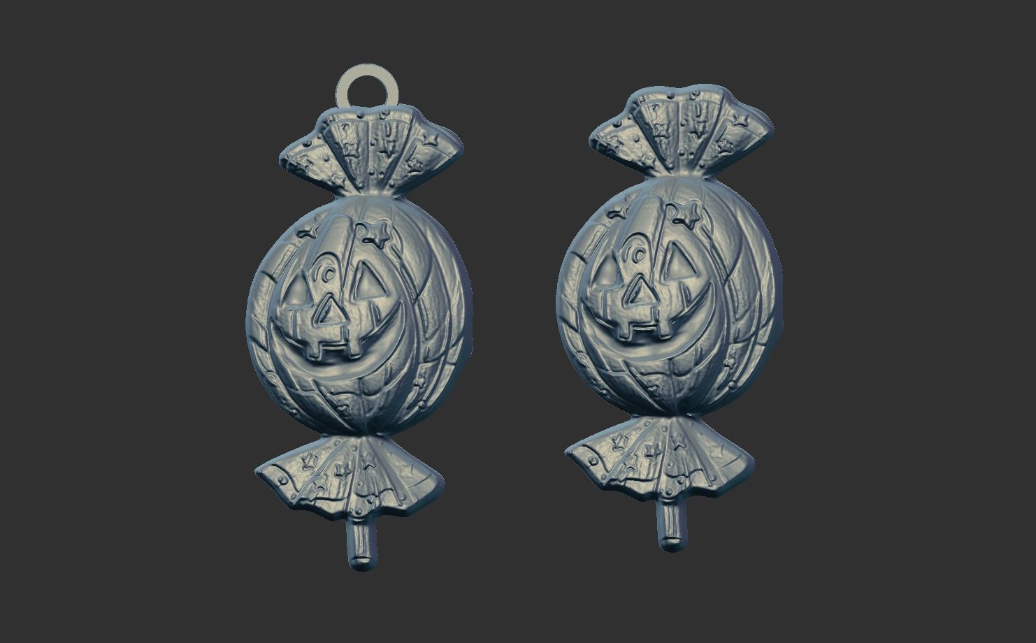 hallowen candy decoration  3D print model_4