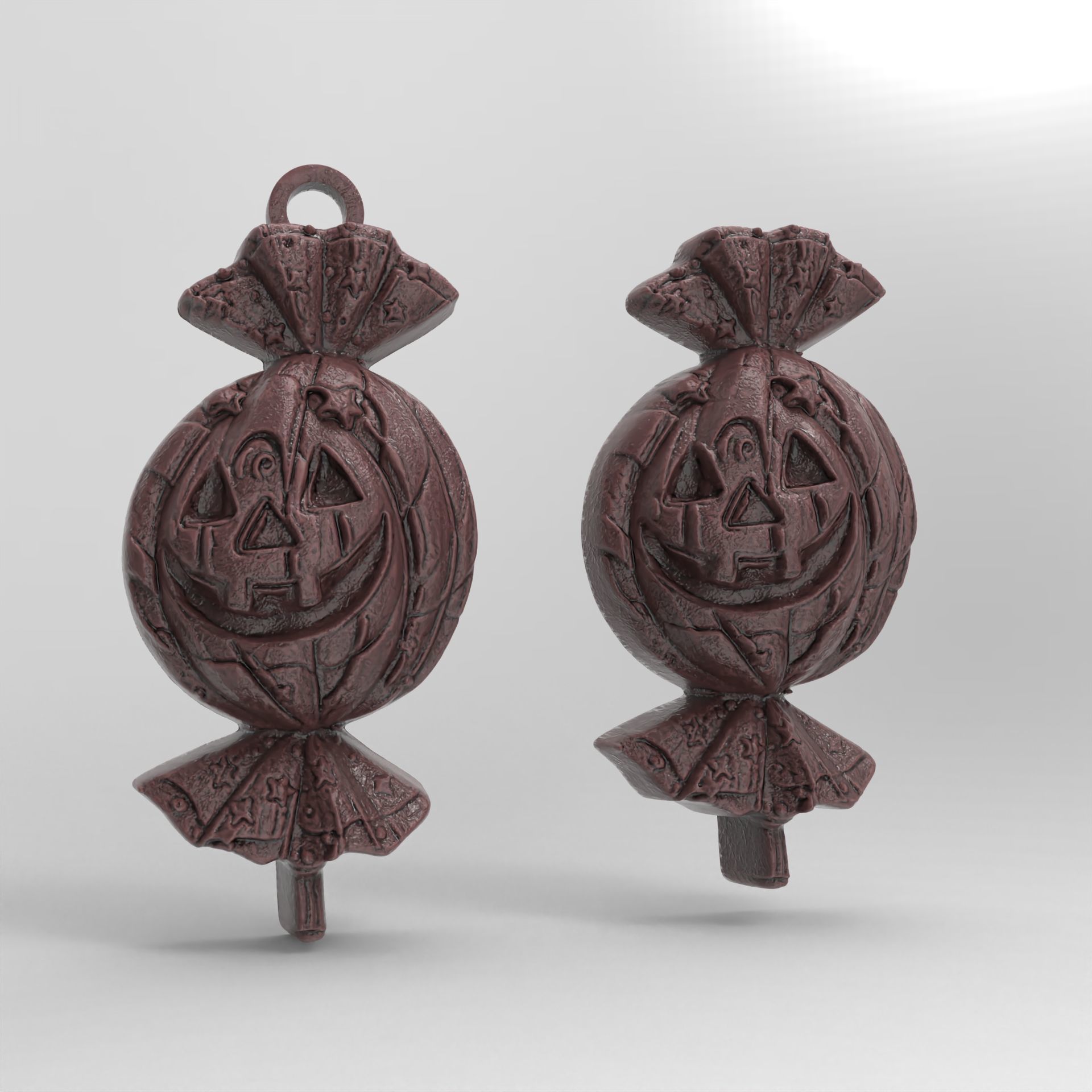 hallowen candy decoration  3D print model_2