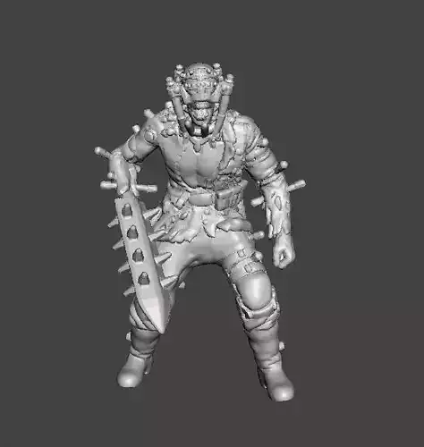 ZOMBIE BRUTE NAZI EXPERIMENT MINIATURE MODEL FIGURE SCIFI RPG 3D print model