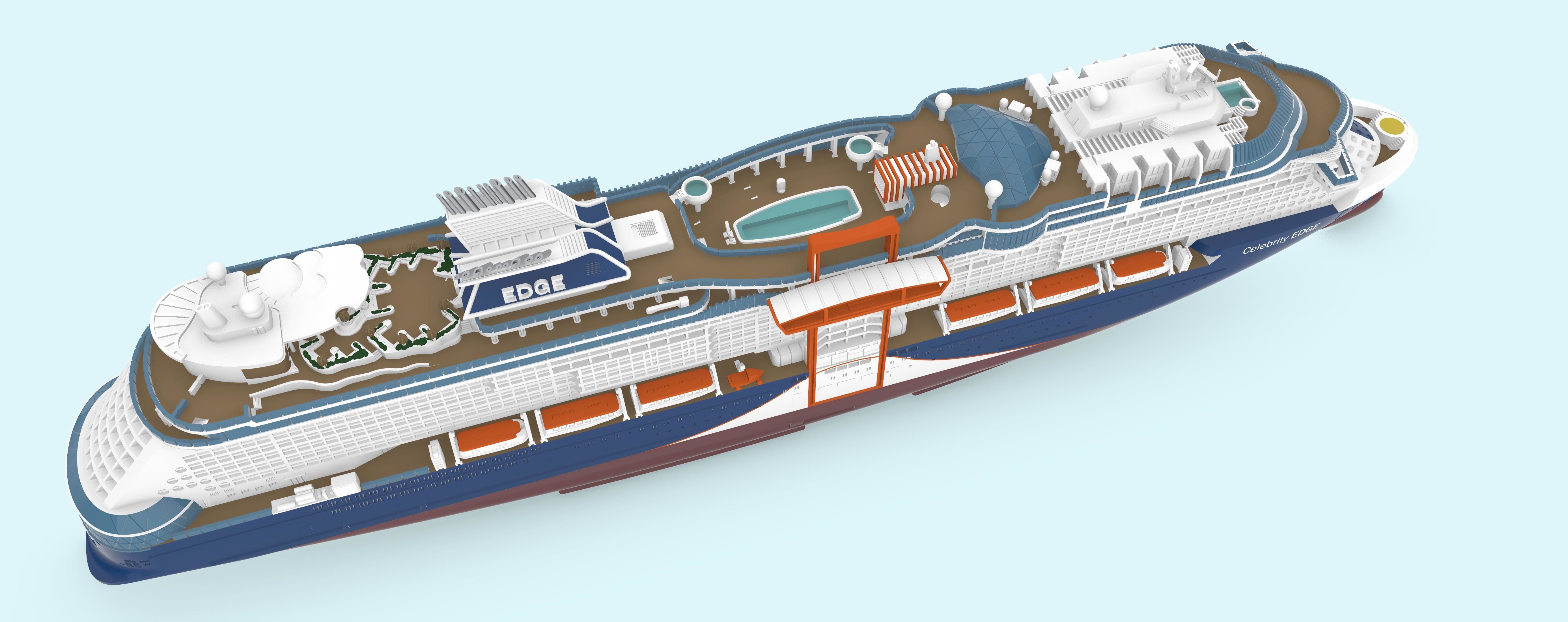 Celebrity EDGE cruise ship print ready model 3D print model_6