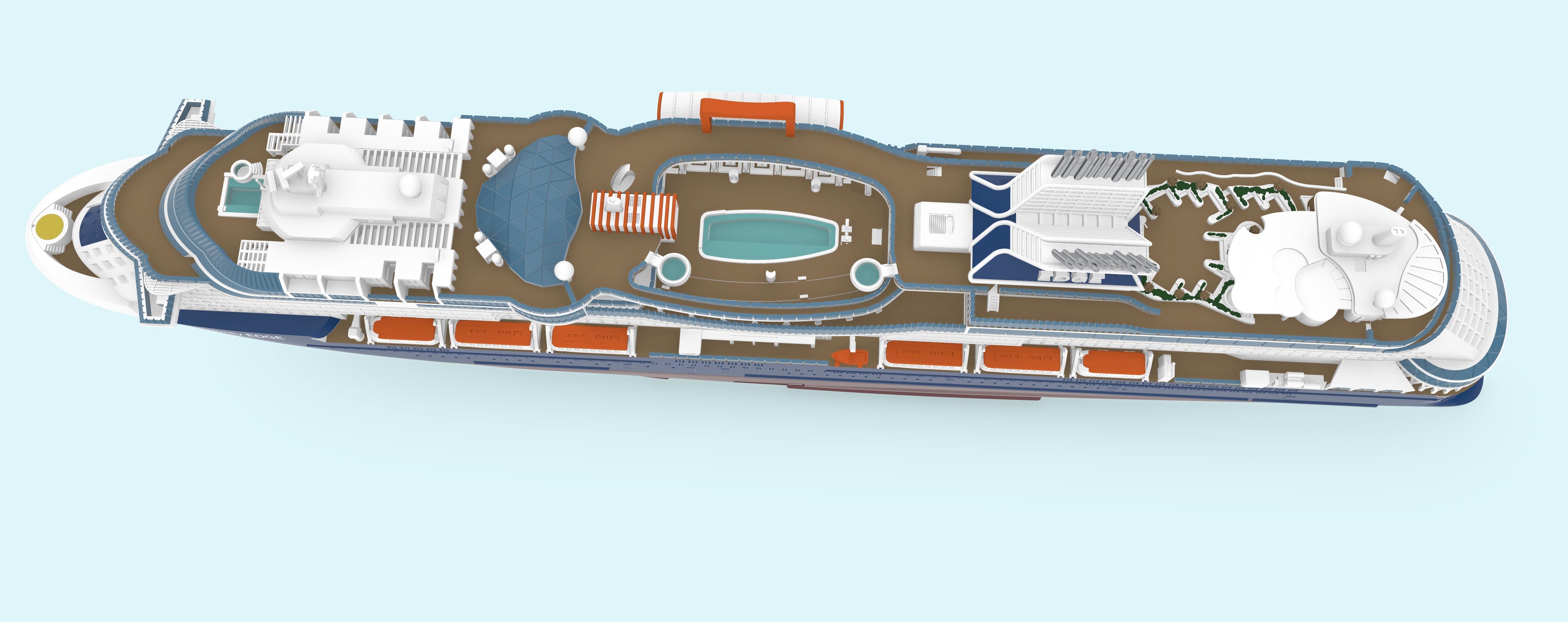 Celebrity EDGE cruise ship print ready model 3D print model_5