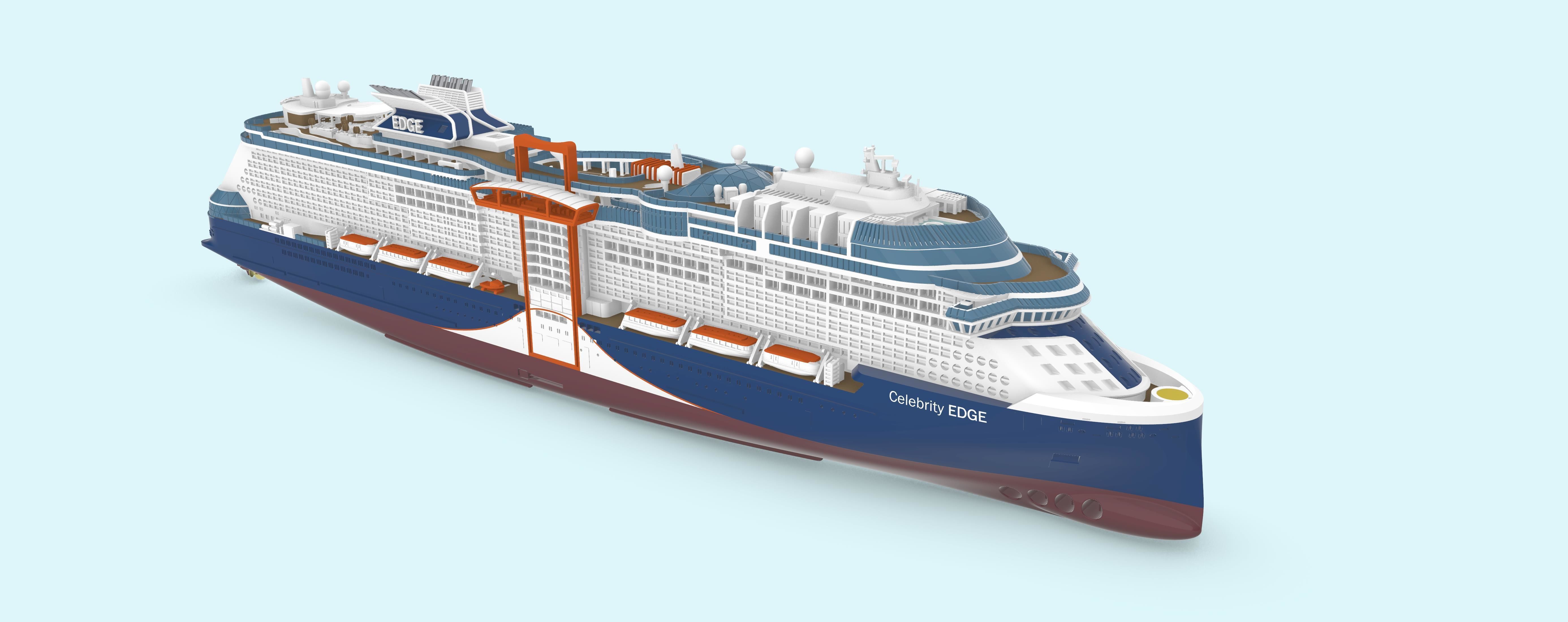 Celebrity EDGE cruise ship print ready model 3D print model_0