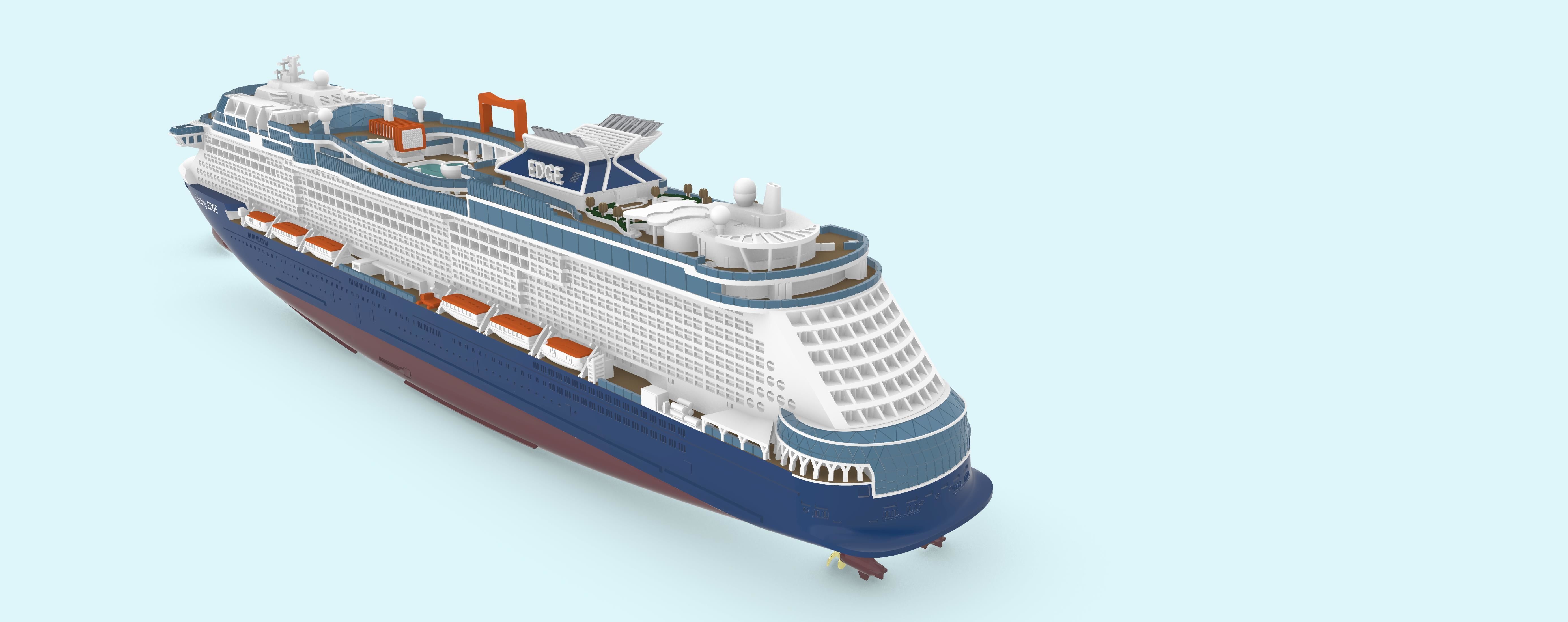 Celebrity EDGE cruise ship print ready model 3D print model_4