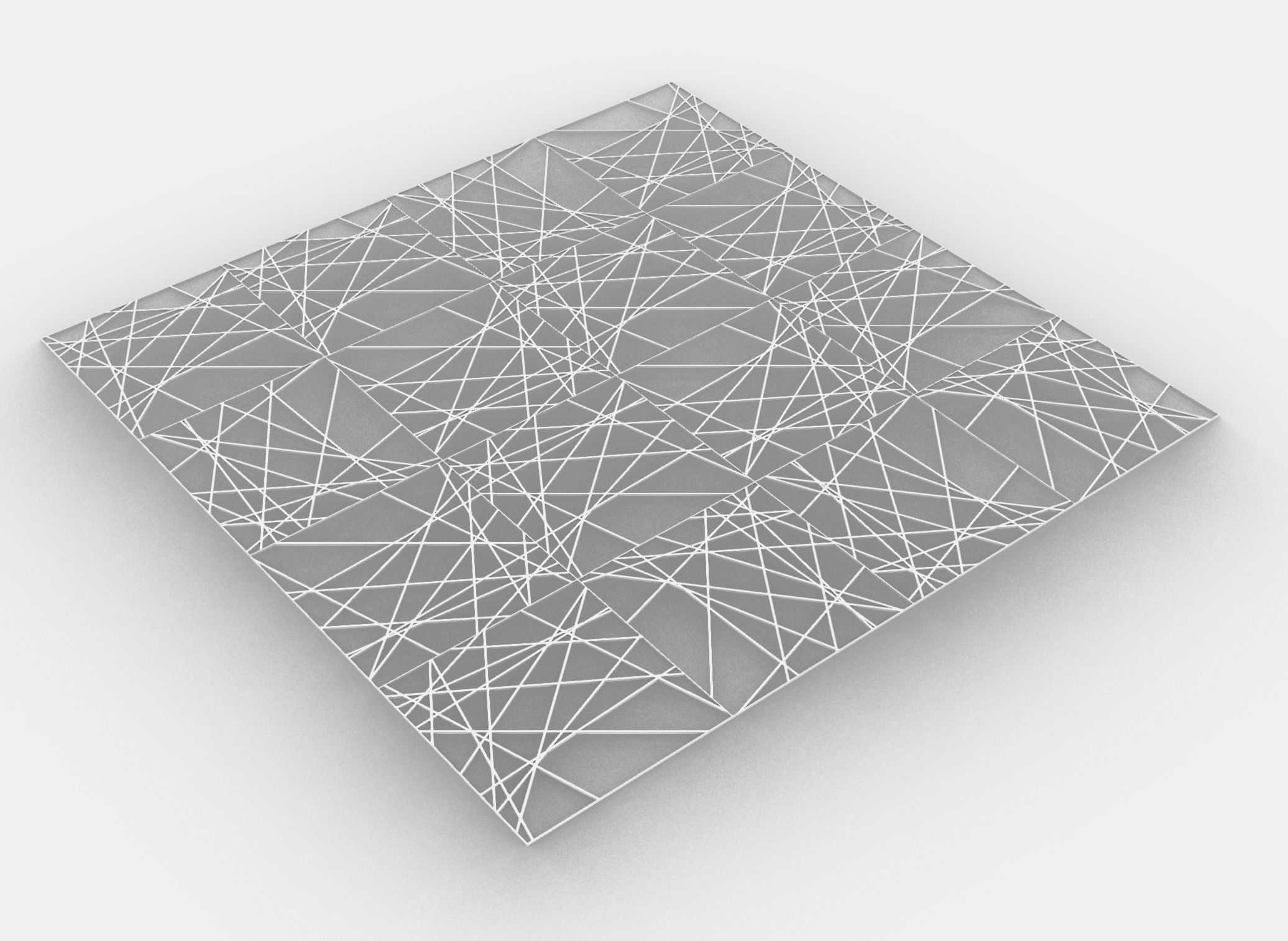 Gold Decorative Panel 6 Free 3D model_2