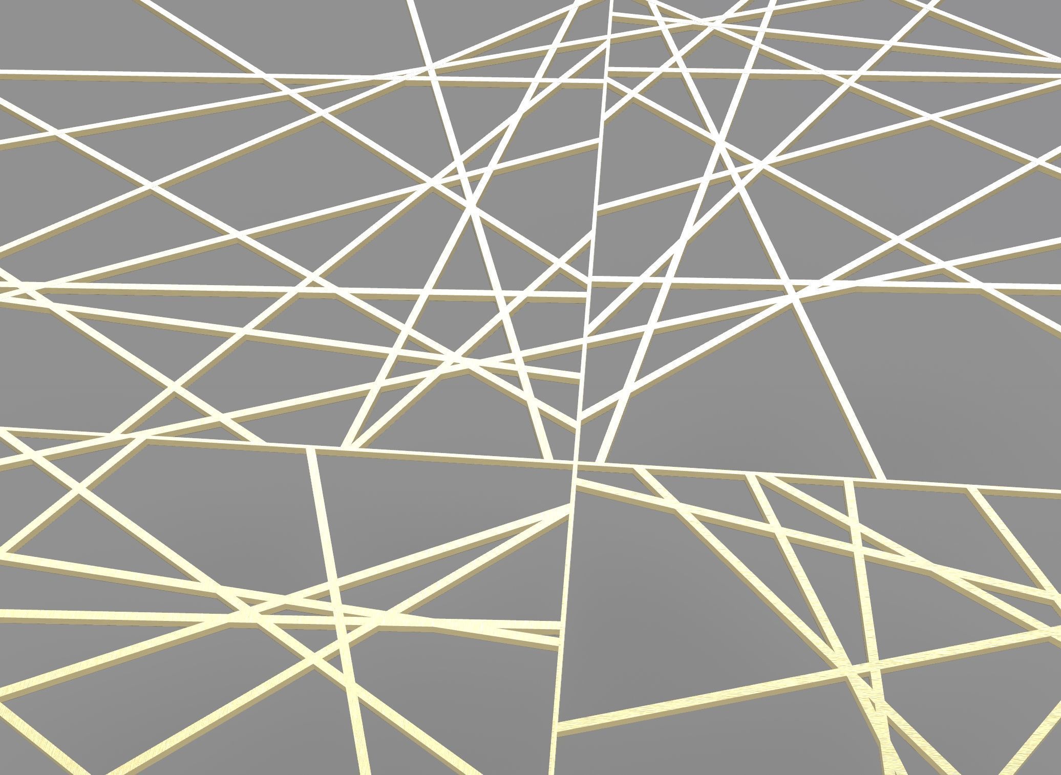 Gold Decorative Panel 6 Free 3D model_5