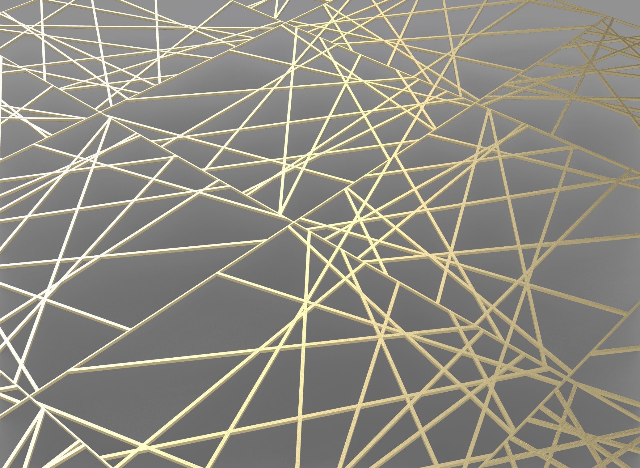 Gold Decorative Panel 6 Free 3D model_6