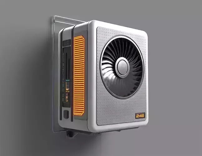 Sci-Fi Cyberpunk Air Conditioner