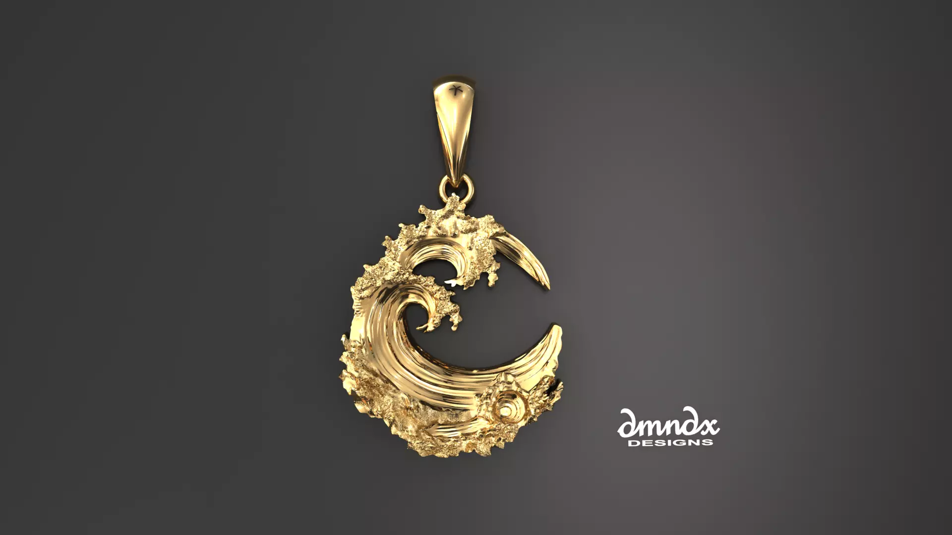 wave pendant 3D model