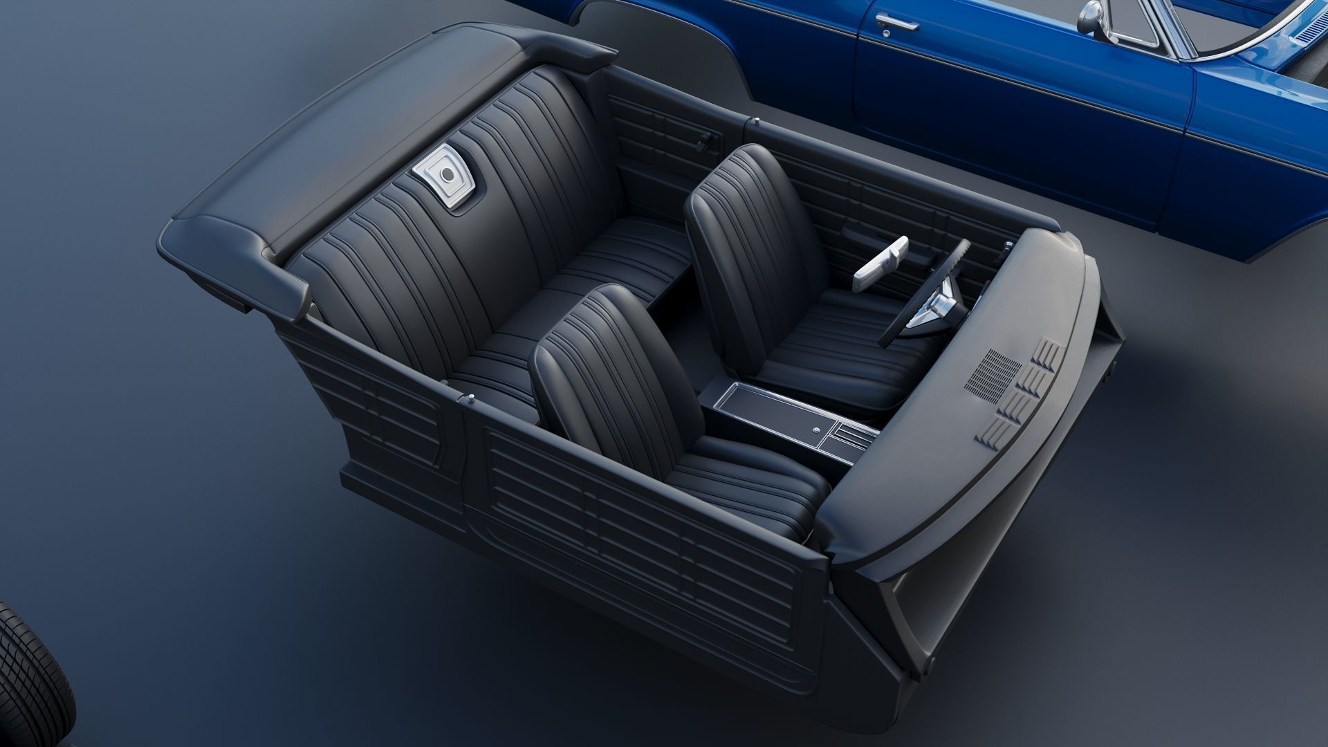 Chevrolet Impala Convertible 1966 3D print model_26