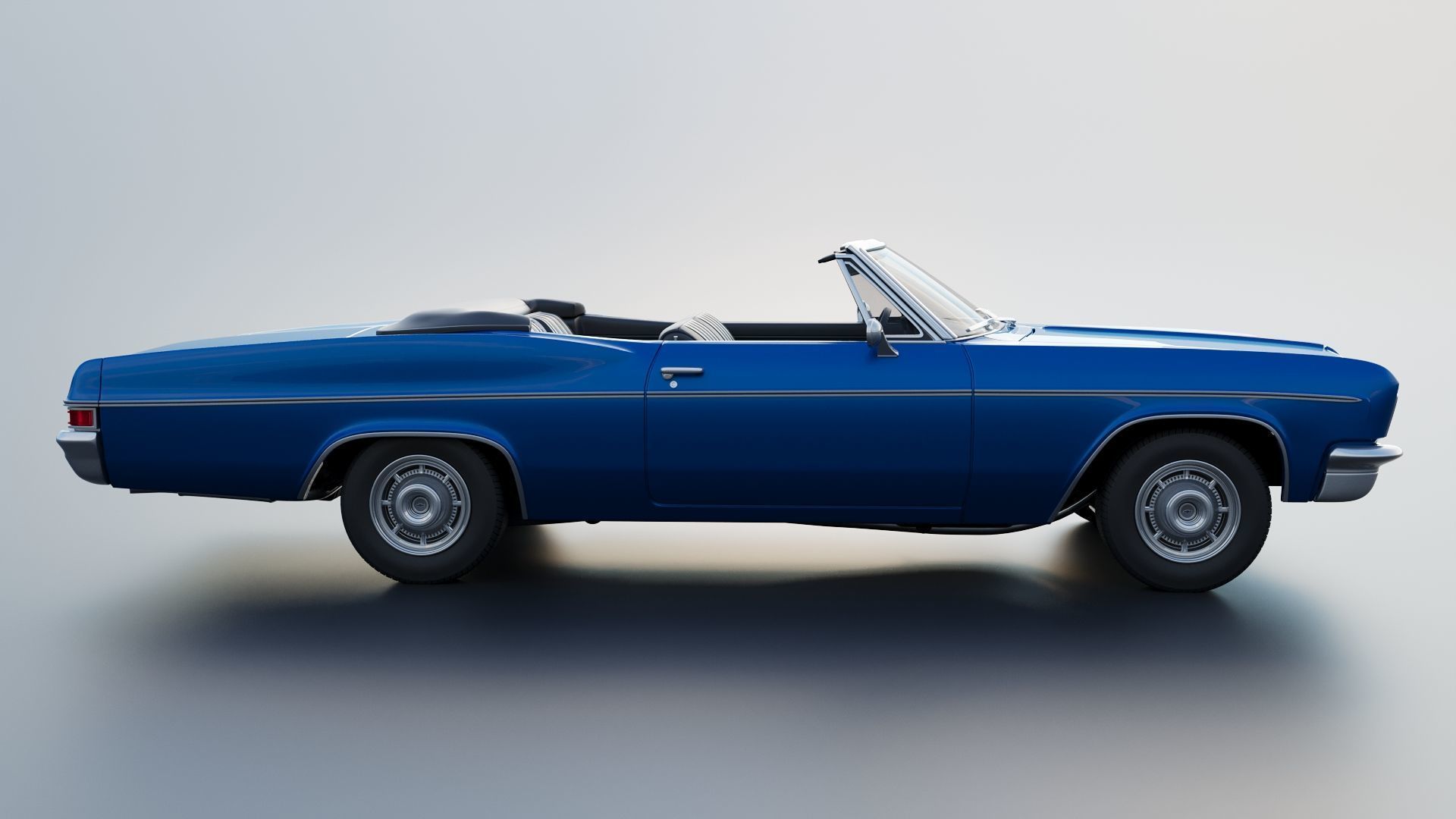 Chevrolet Impala Convertible 1966 3D print model_10