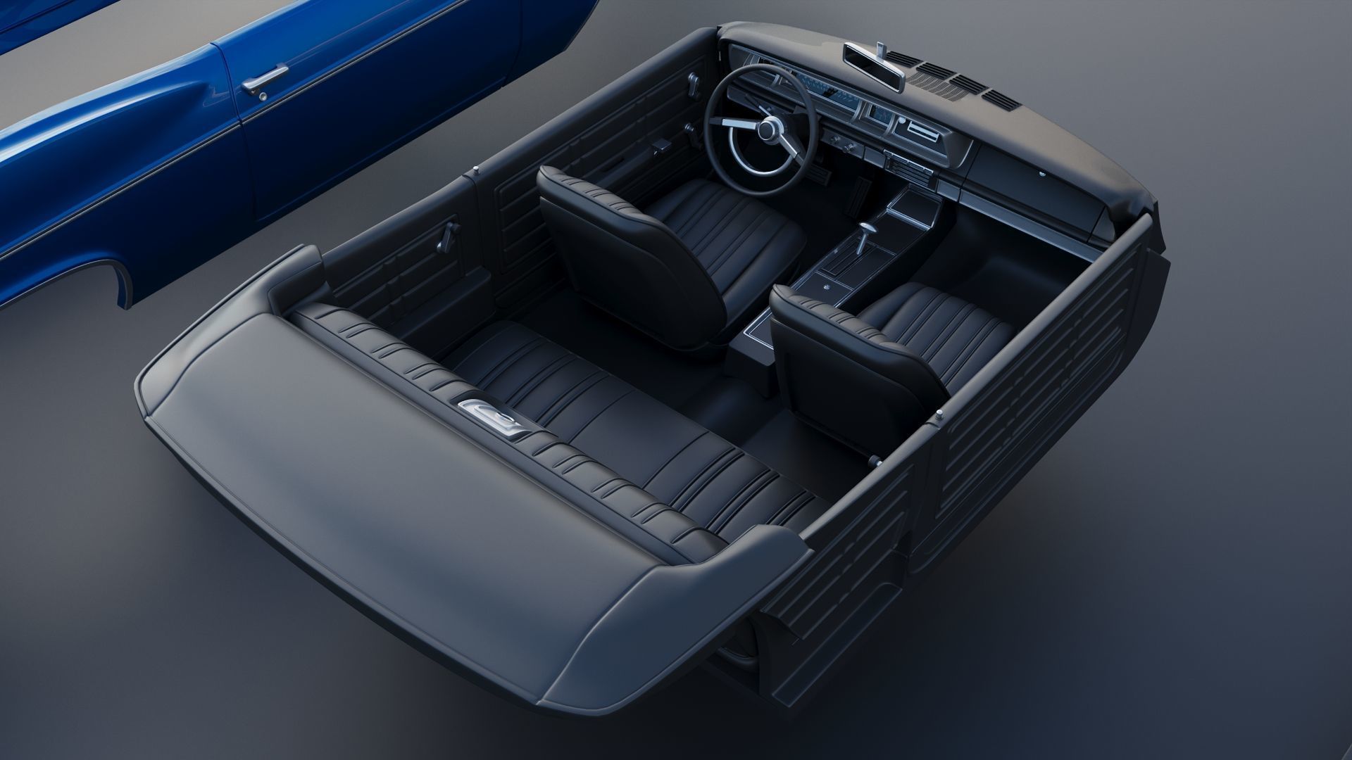 Chevrolet Impala Convertible 1966 3D print model_27