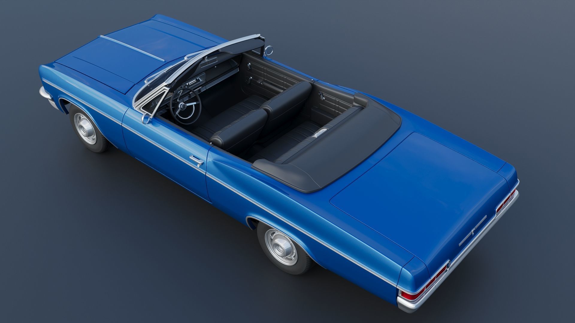 Chevrolet Impala Convertible 1966 3D print model_5