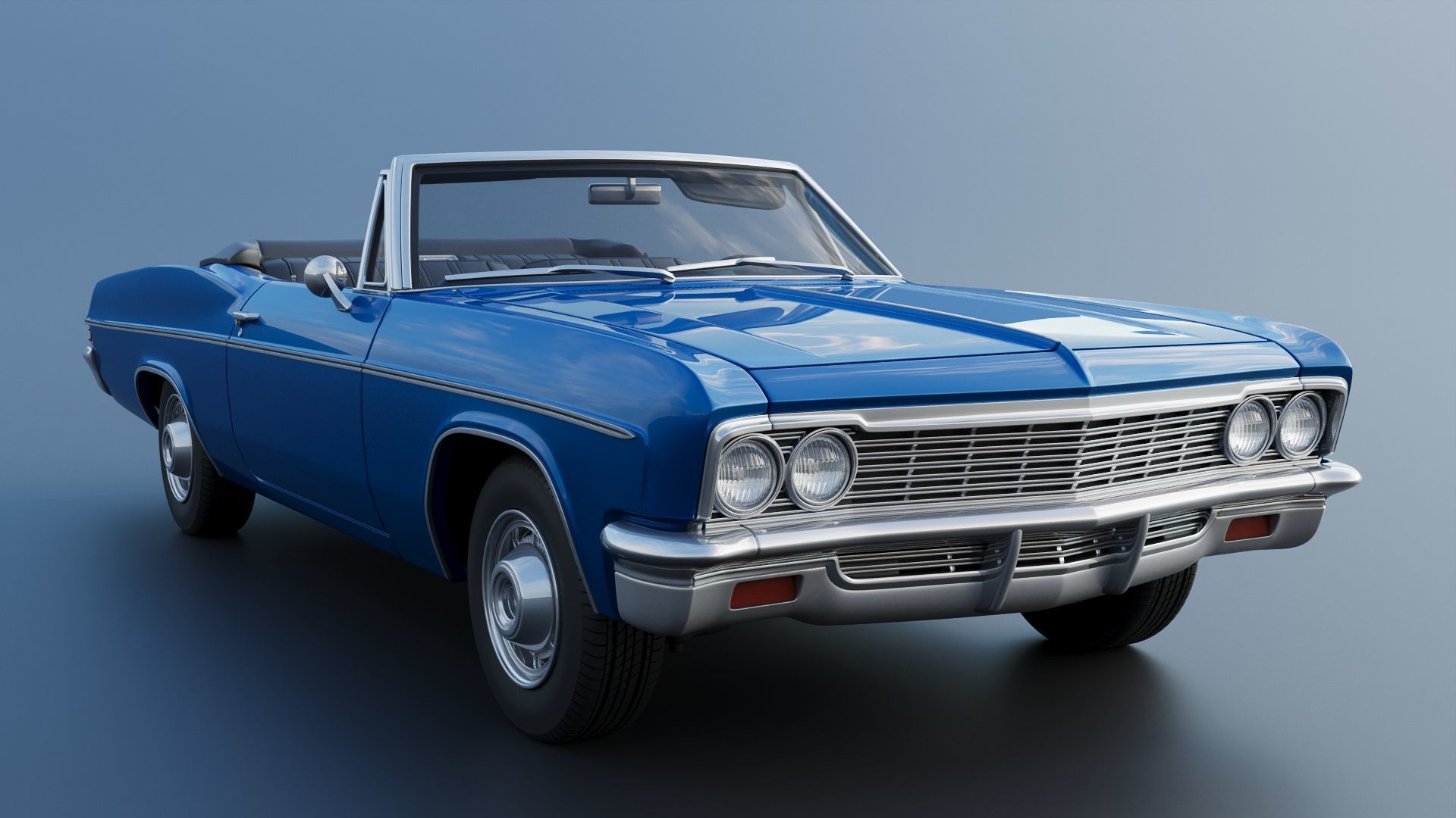 Chevrolet Impala Convertible 1966 3D print model_12