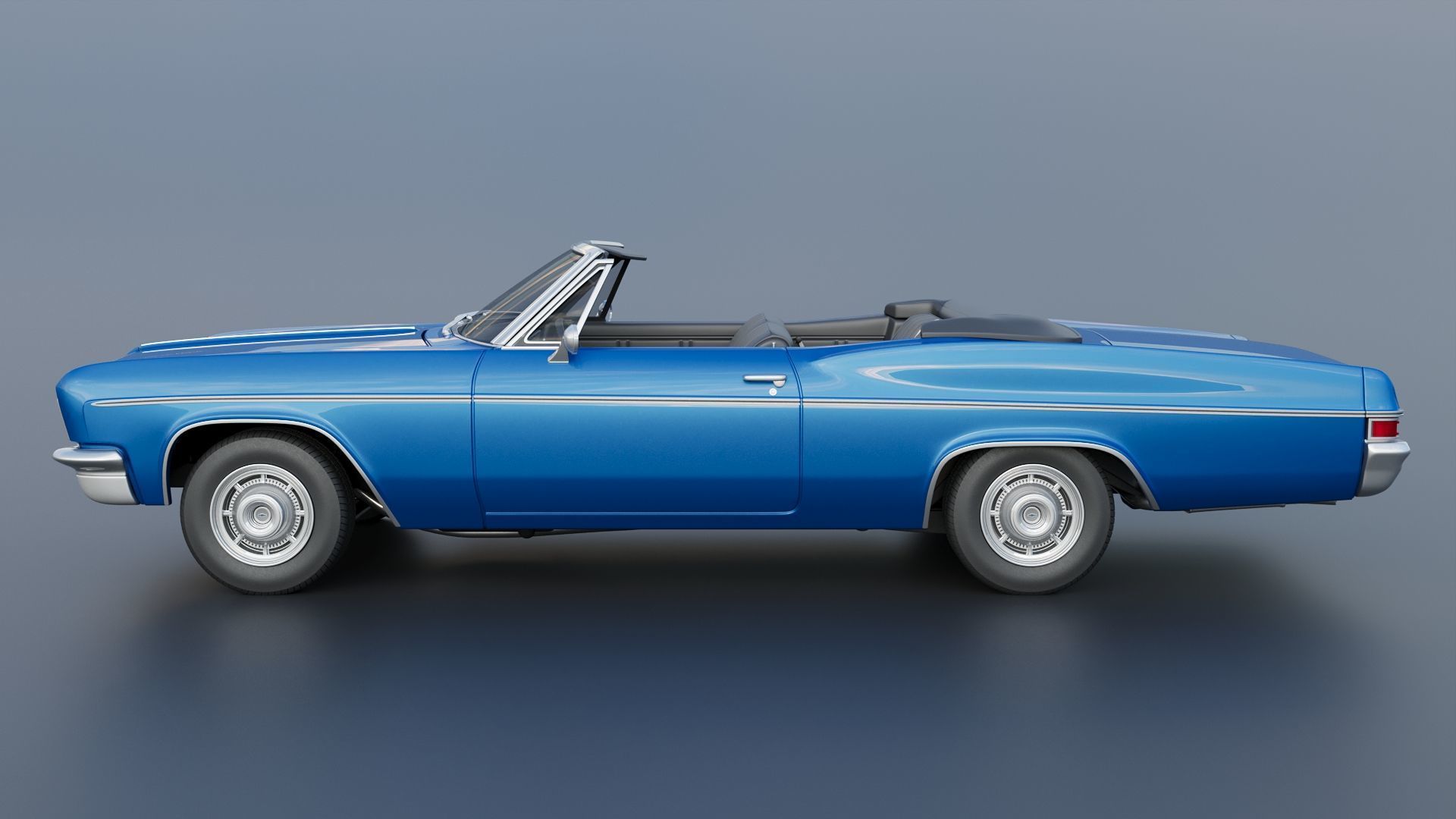 Chevrolet Impala Convertible 1966 3D print model_3