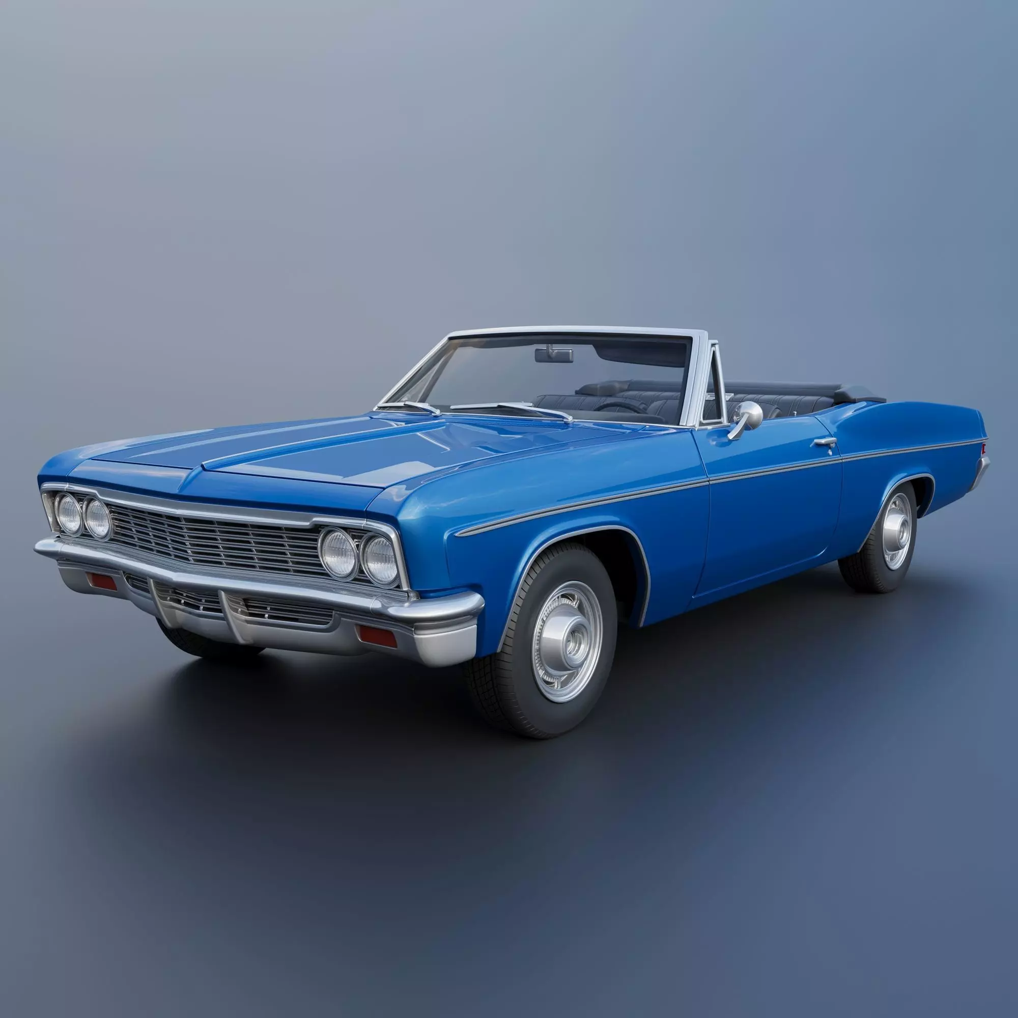 Chevrolet Impala Convertible 1966 3D print model_0