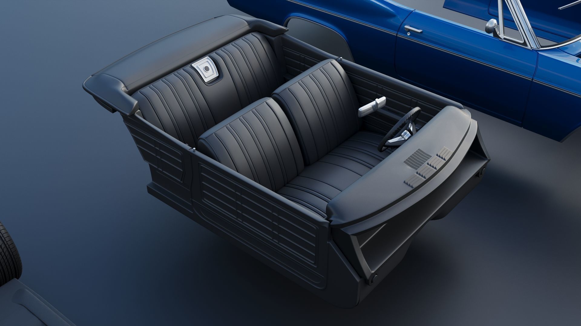 Chevrolet Impala Convertible 1966 3D print model_24