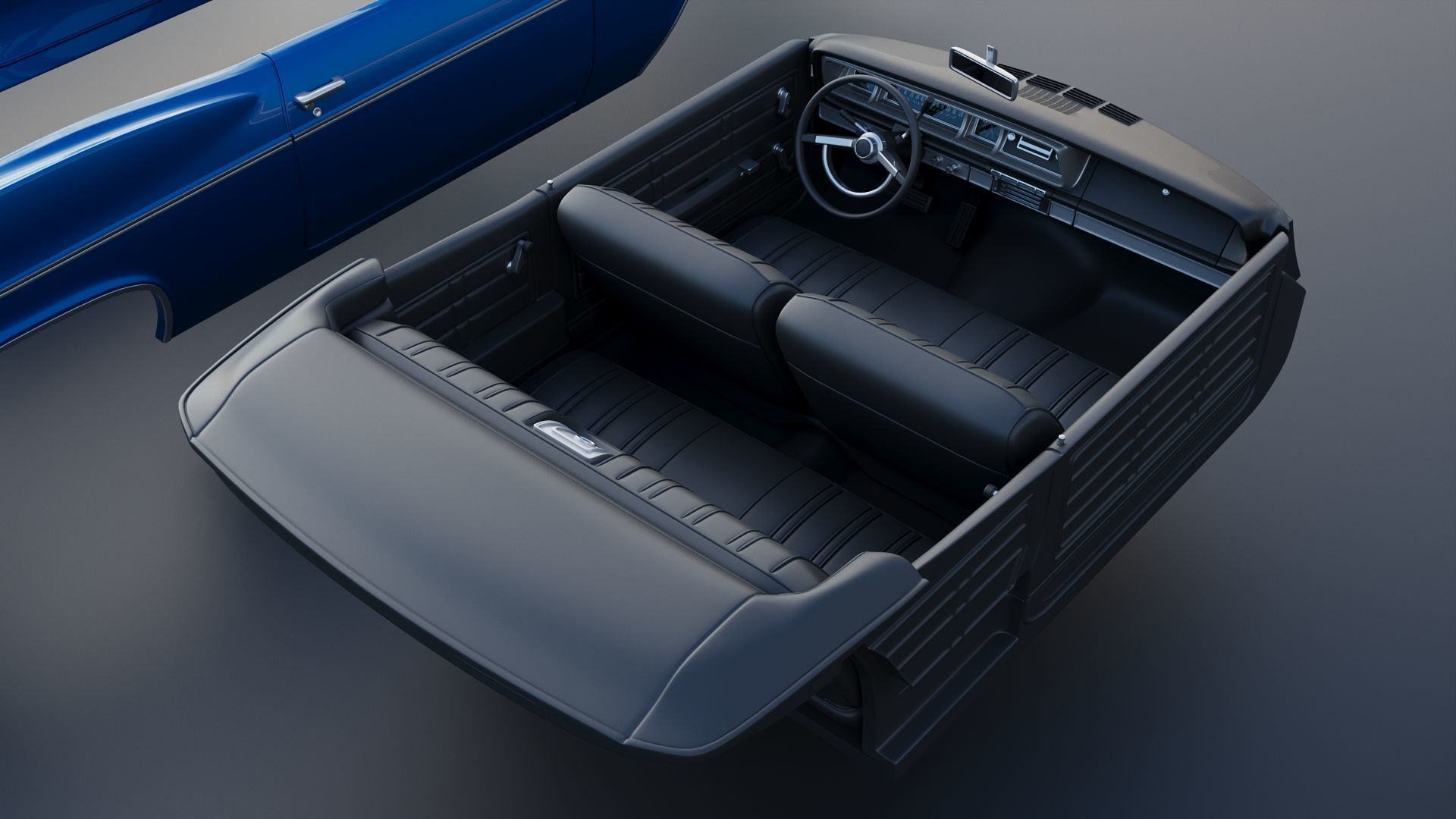 Chevrolet Impala Convertible 1966 3D print model_25