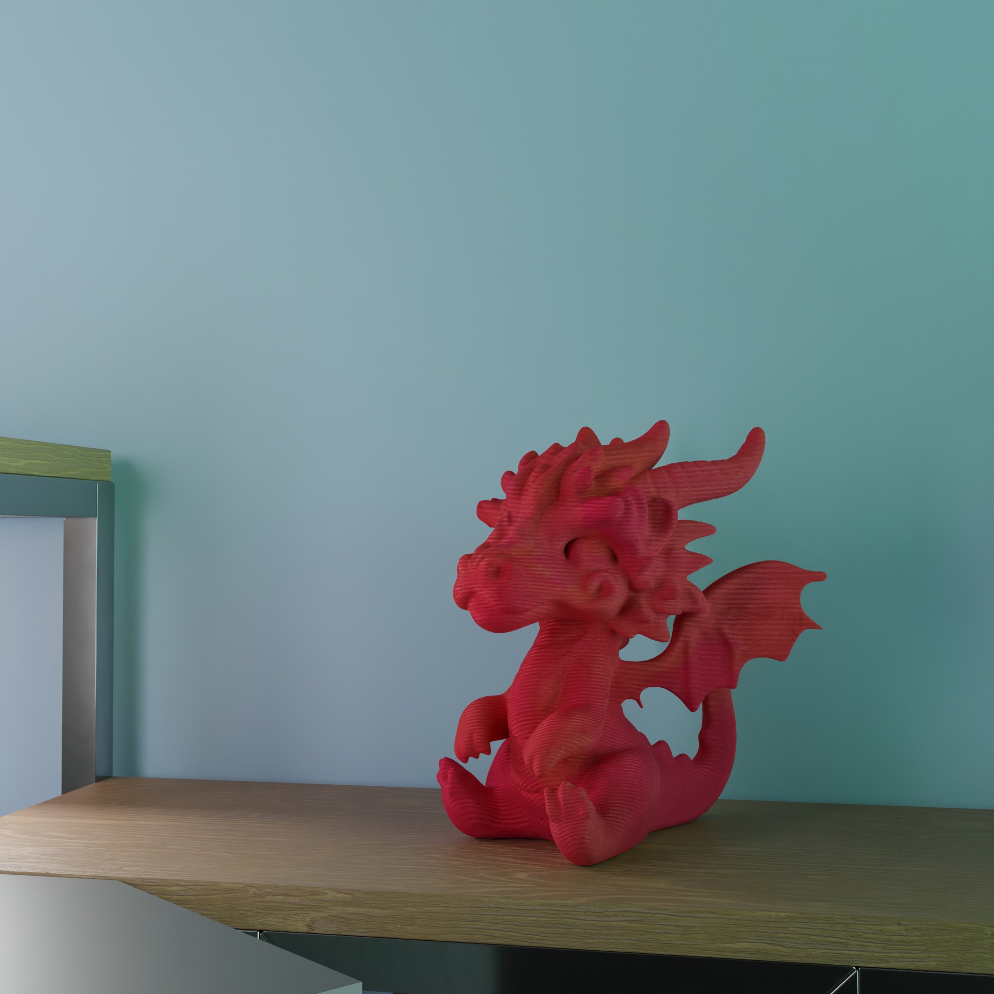 Baby shenron dragon ball 3D print model_1