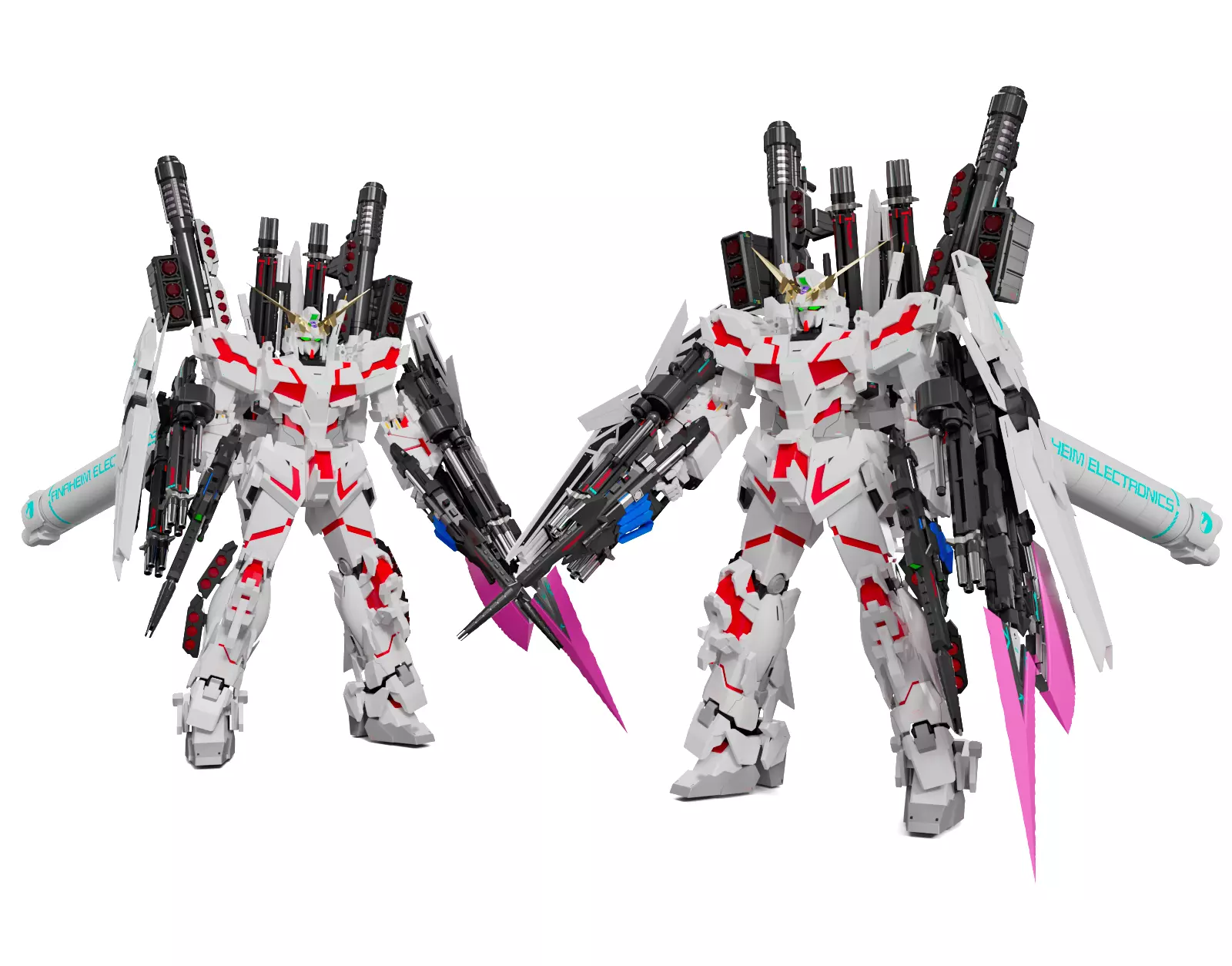 Gundam model figurine 3D model_0
