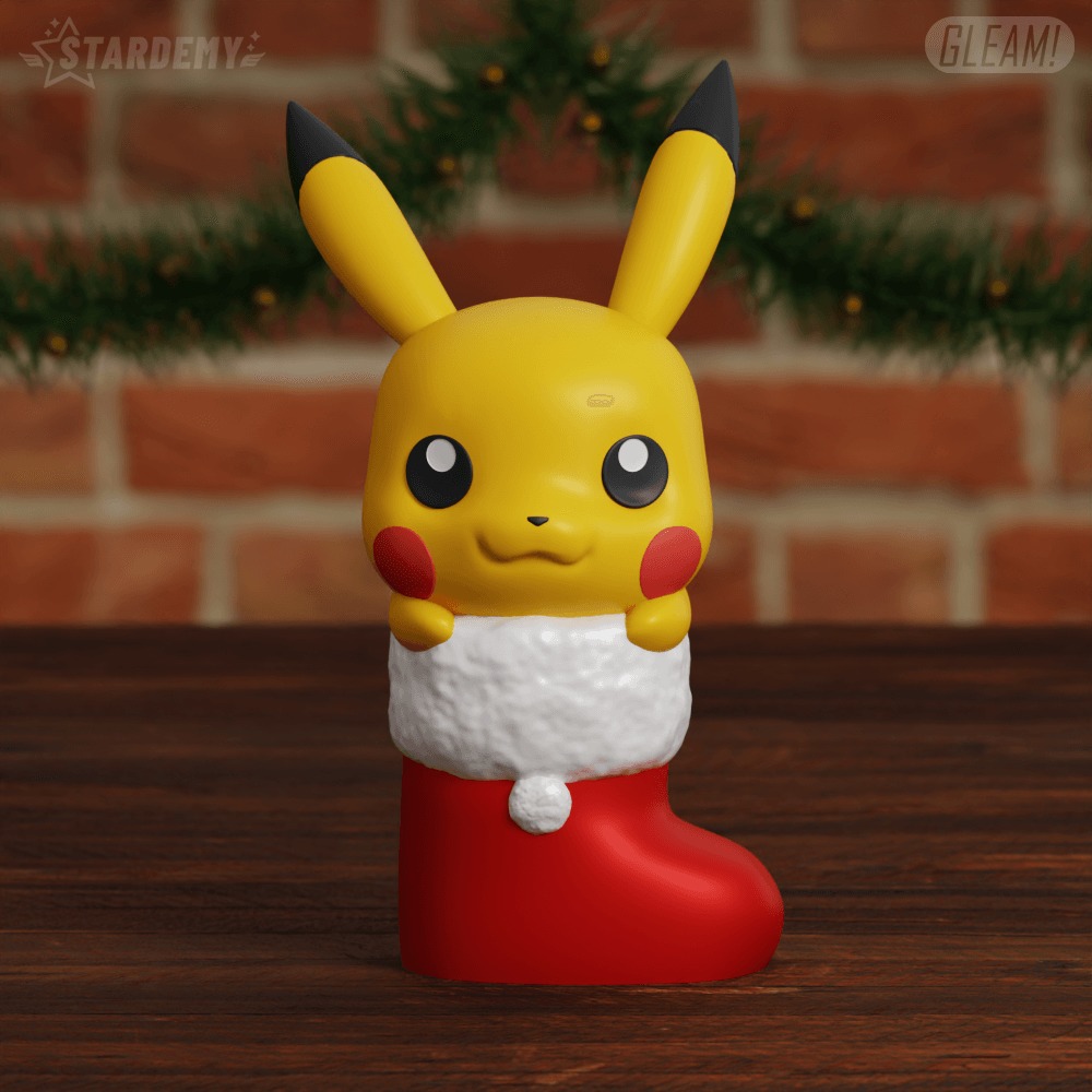 Eevee Pikachu Stocking Xmas Tree Ornaments Decoration 3D print model_7