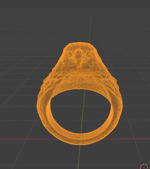 Eagle ring  3D print model_2