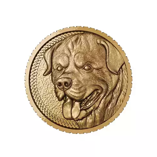 Dog Rottweiler Bas-relief 3D print model