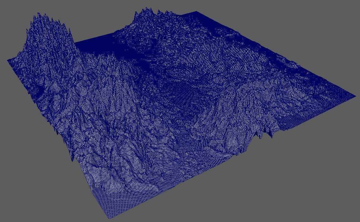 Mountains Terrains 3D model_4