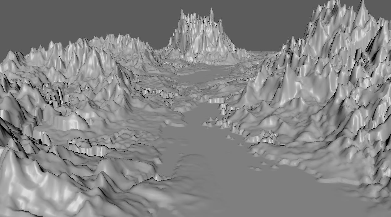 Mountains Terrains 3D model_3