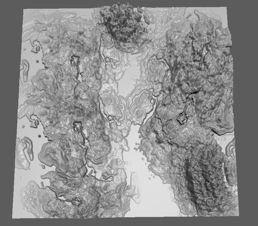 Mountains Terrains 3D model_2