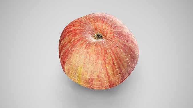 Apple Red Jazz - Photorealistic Scan Low-poly 3D model 7