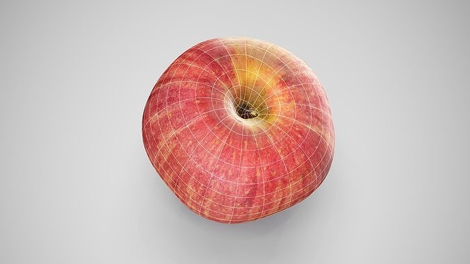 Apple Red Jazz - Photorealistic Scan Low-poly 3D model 5