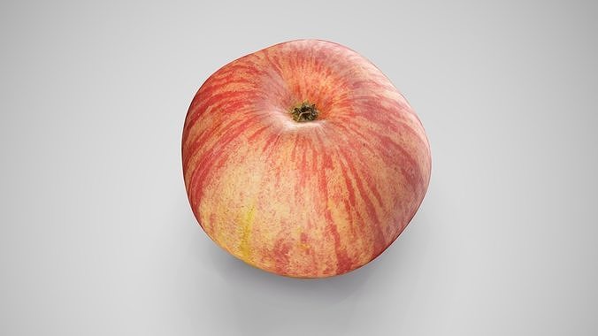 Apple Red Jazz - Photorealistic Scan Low-poly 3D model 6