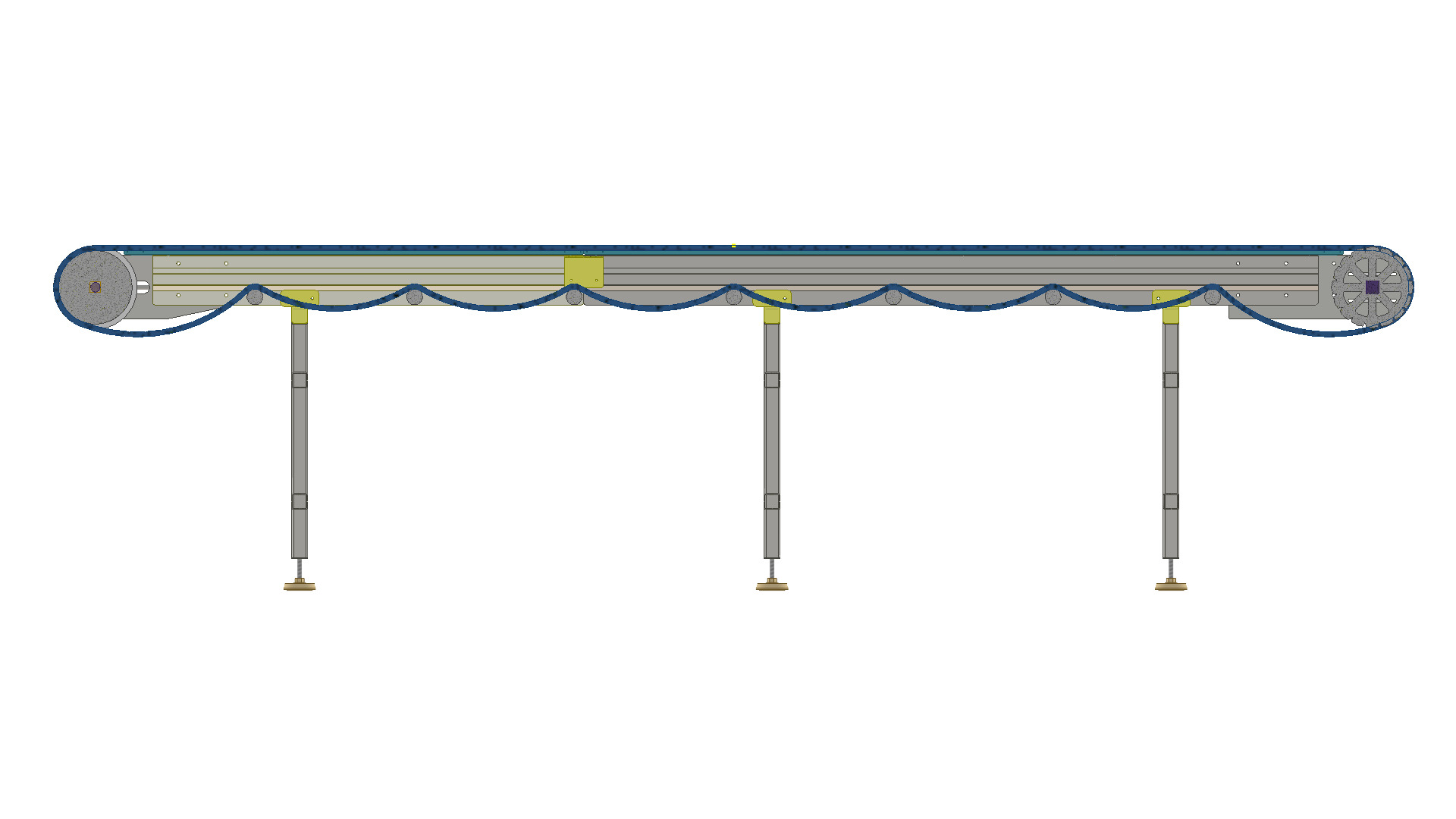 Modular Belt Conveyor 01 Low-poly 3D model_11