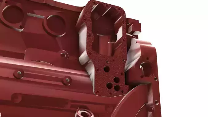 CARD AND PENCIL HOLDER CUMMINS ENGINE BLOCK QSB 67  6CYLINDERS