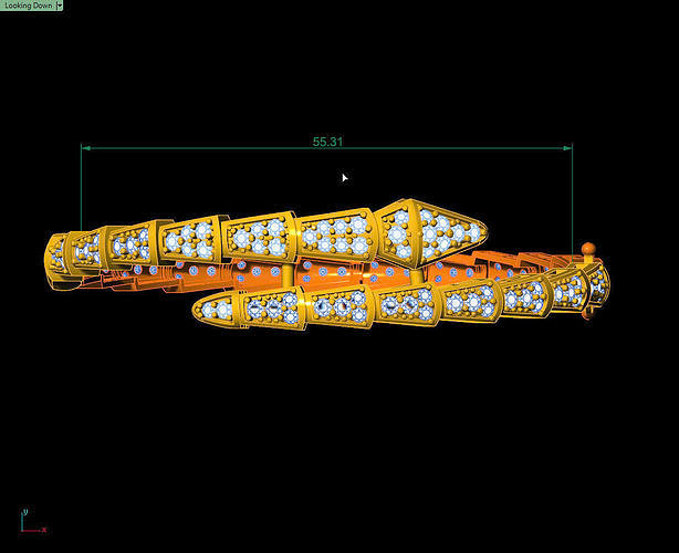 Snake bracelet 3D print model