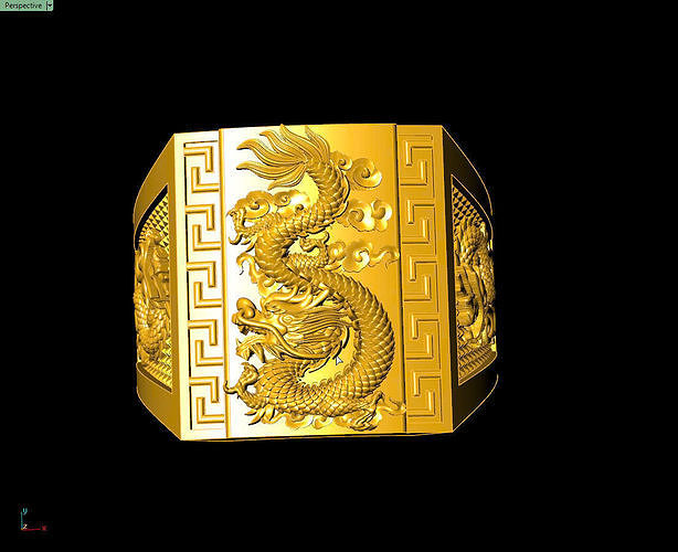 Dragon Rings 3D print model