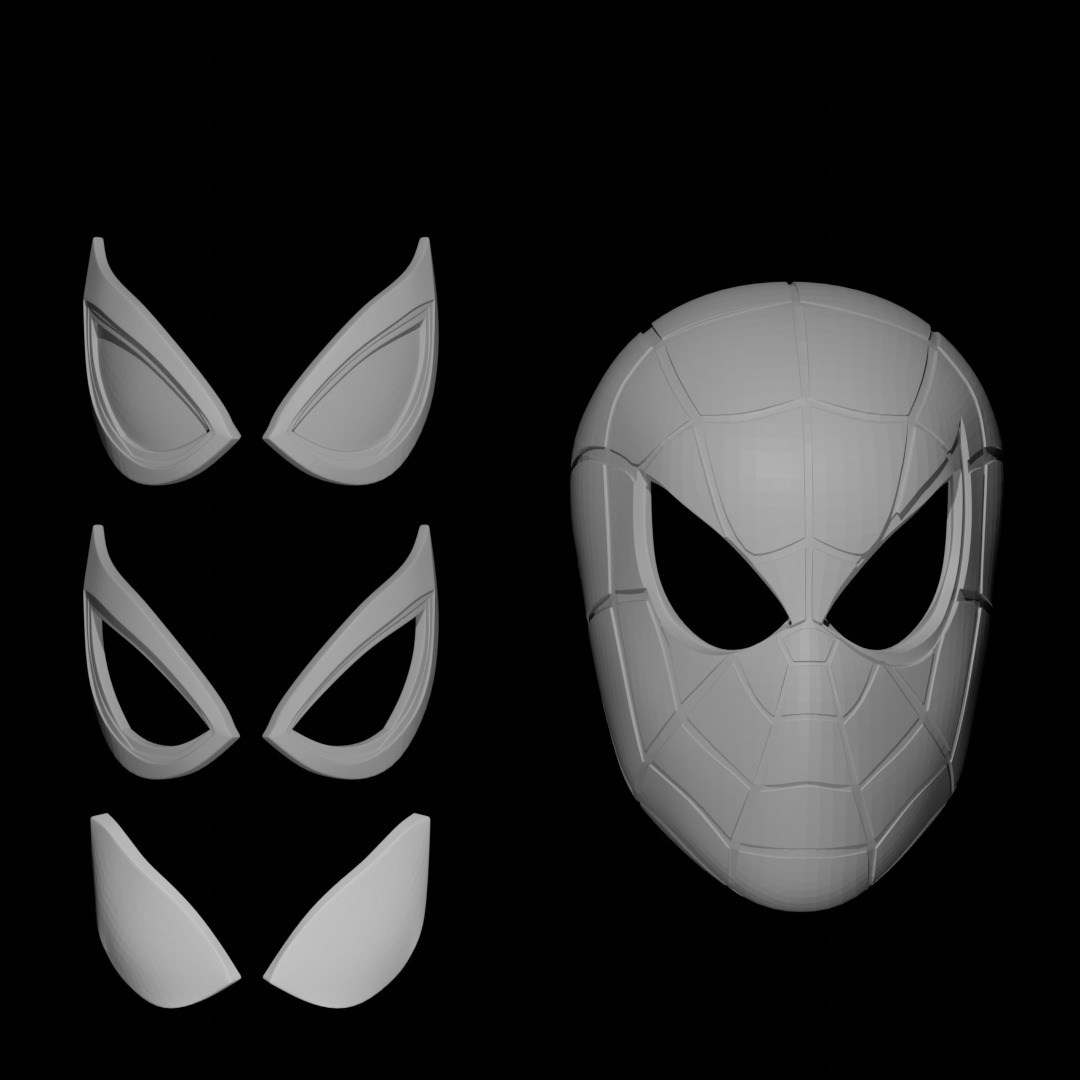 SPIDERMAN MASK - MARVEL 3D print model_1