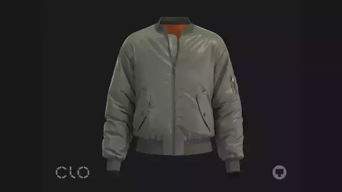 MA1 BOMBER JACKET V2 mv2 highpoly 3D model