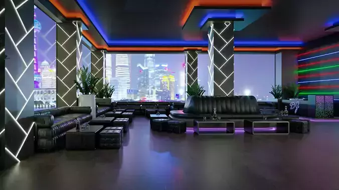CLUB LOUNGE 3D model