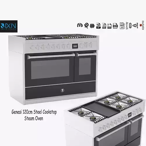 Genesi 120cm Steel Cookstop Steam Oven 