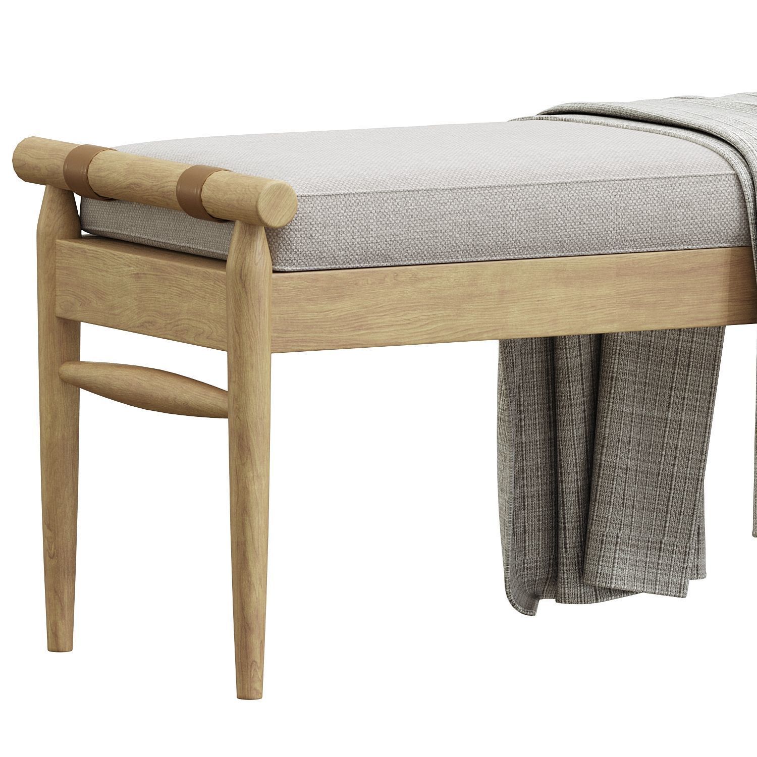 Bench Oatmeal Hearth Hand 3D model_1