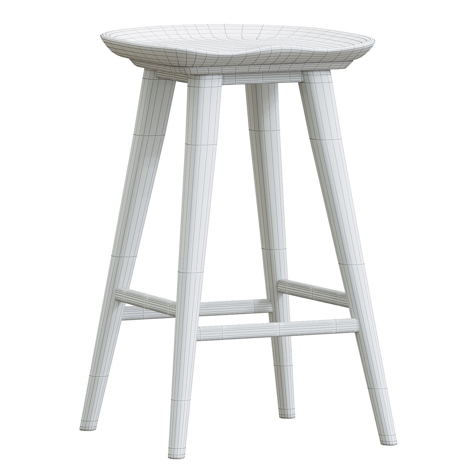 Walnut Grove Counter Stool 3D model_2