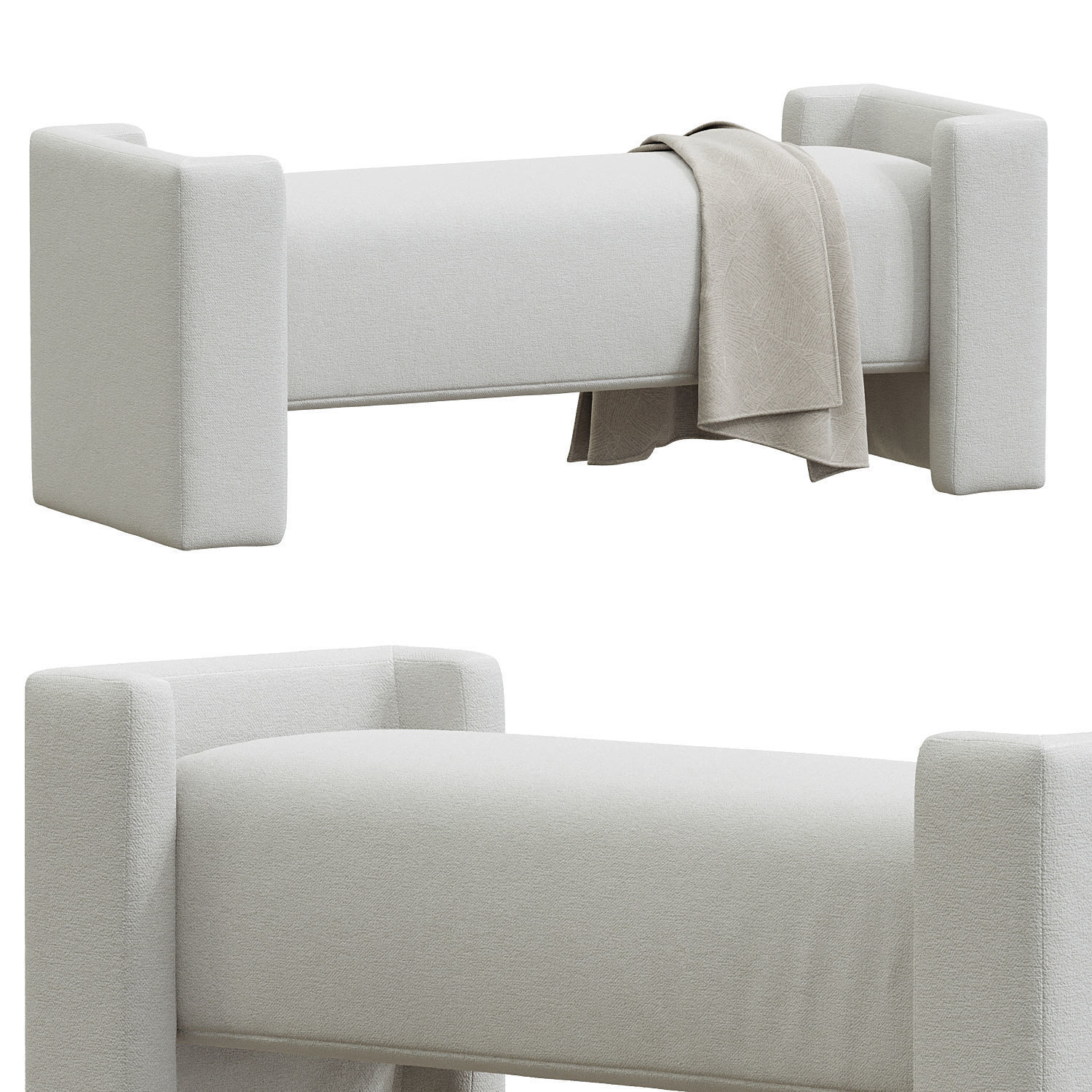 Wyller Bench 3D model_1