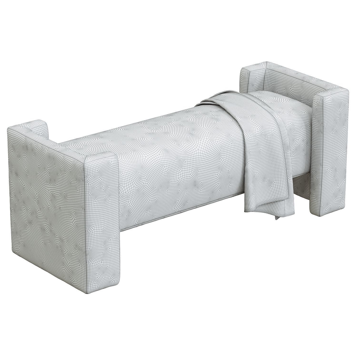Wyller Bench 3D model_2