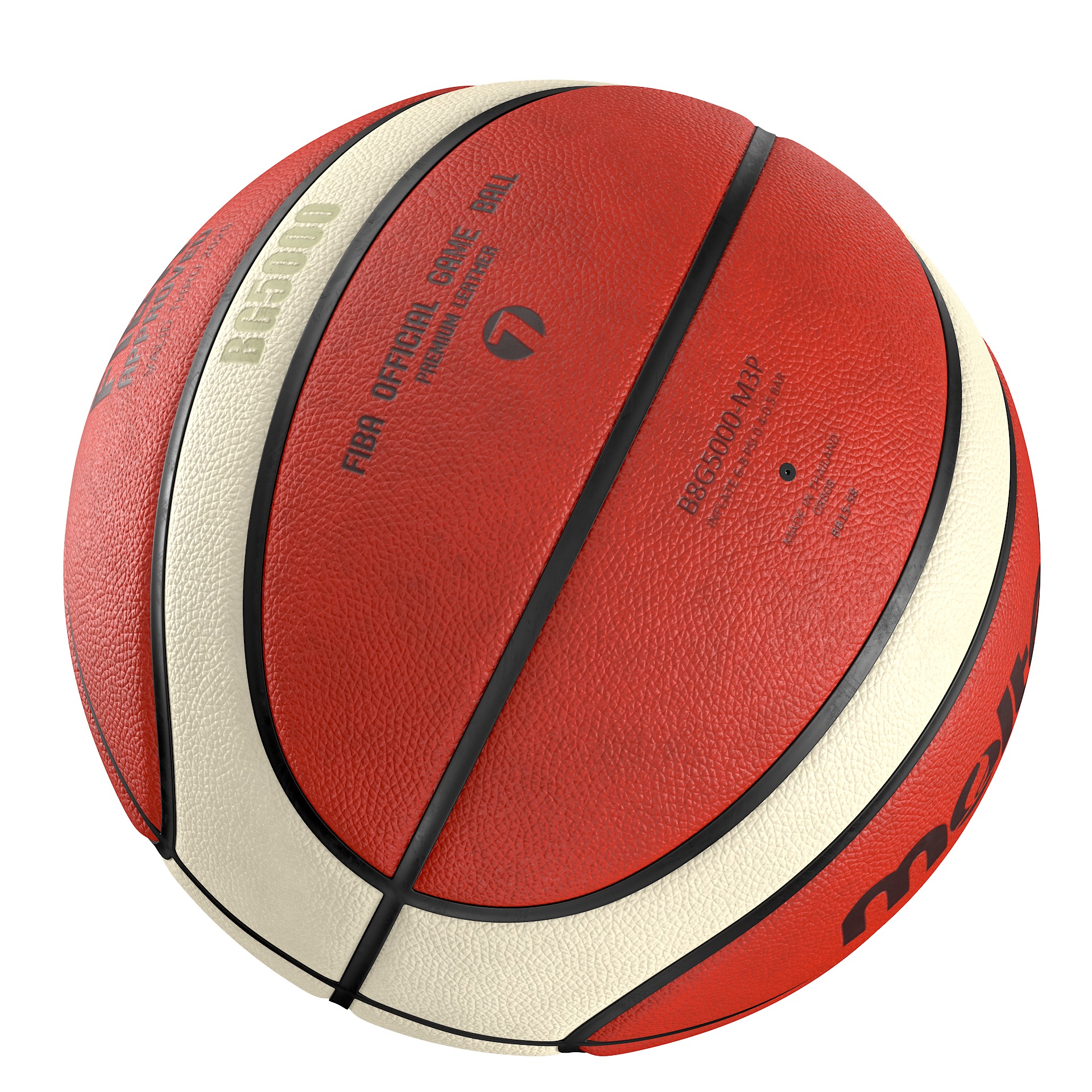 Molten basketball ball 3D model_38
