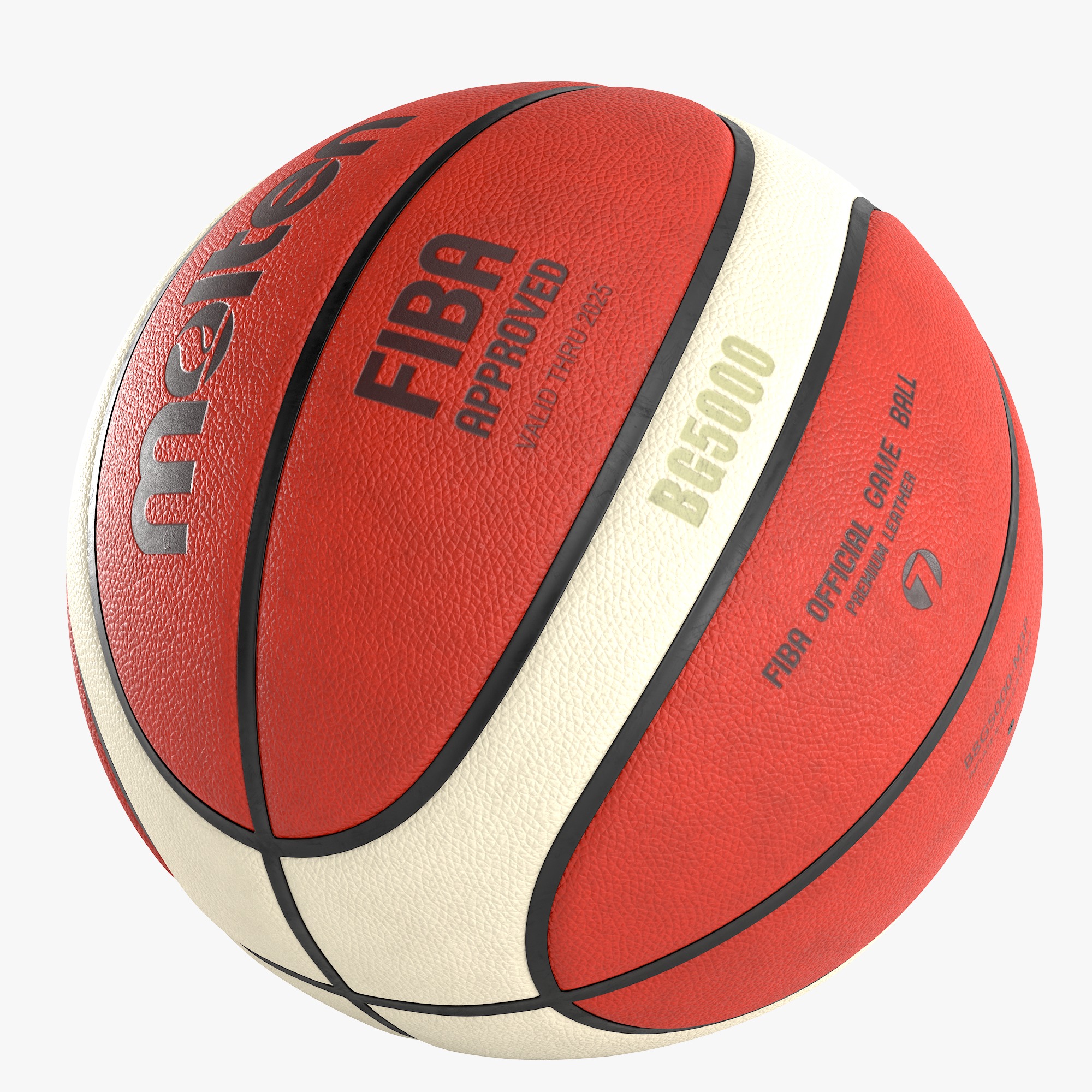 Molten basketball ball 3D model_3