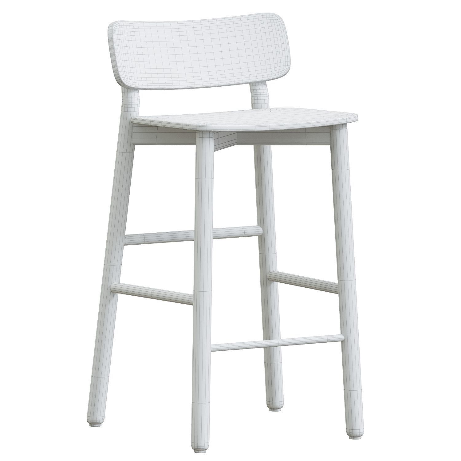 Skagerak Hven Bar Stool 3D model_4